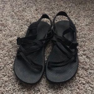 Chaco black sandals vibram sole